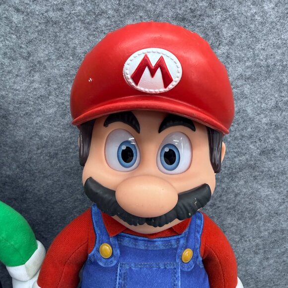 Nintendo Super Mario Bros. Movie Big Poseable Plush Toy  Nintendo The Super Mario Bros Movie MARIO & LUIGI 15\